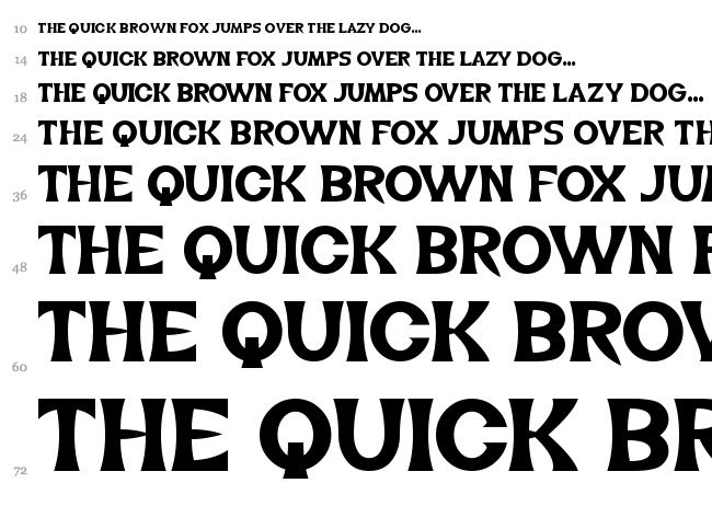 The Life of Flight font waterfall